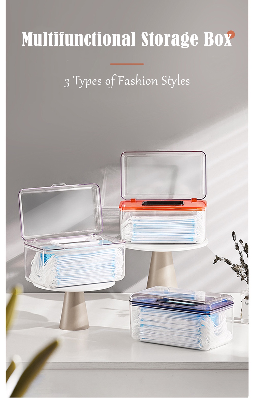 Multifunctional Transparent Mask Storage-1